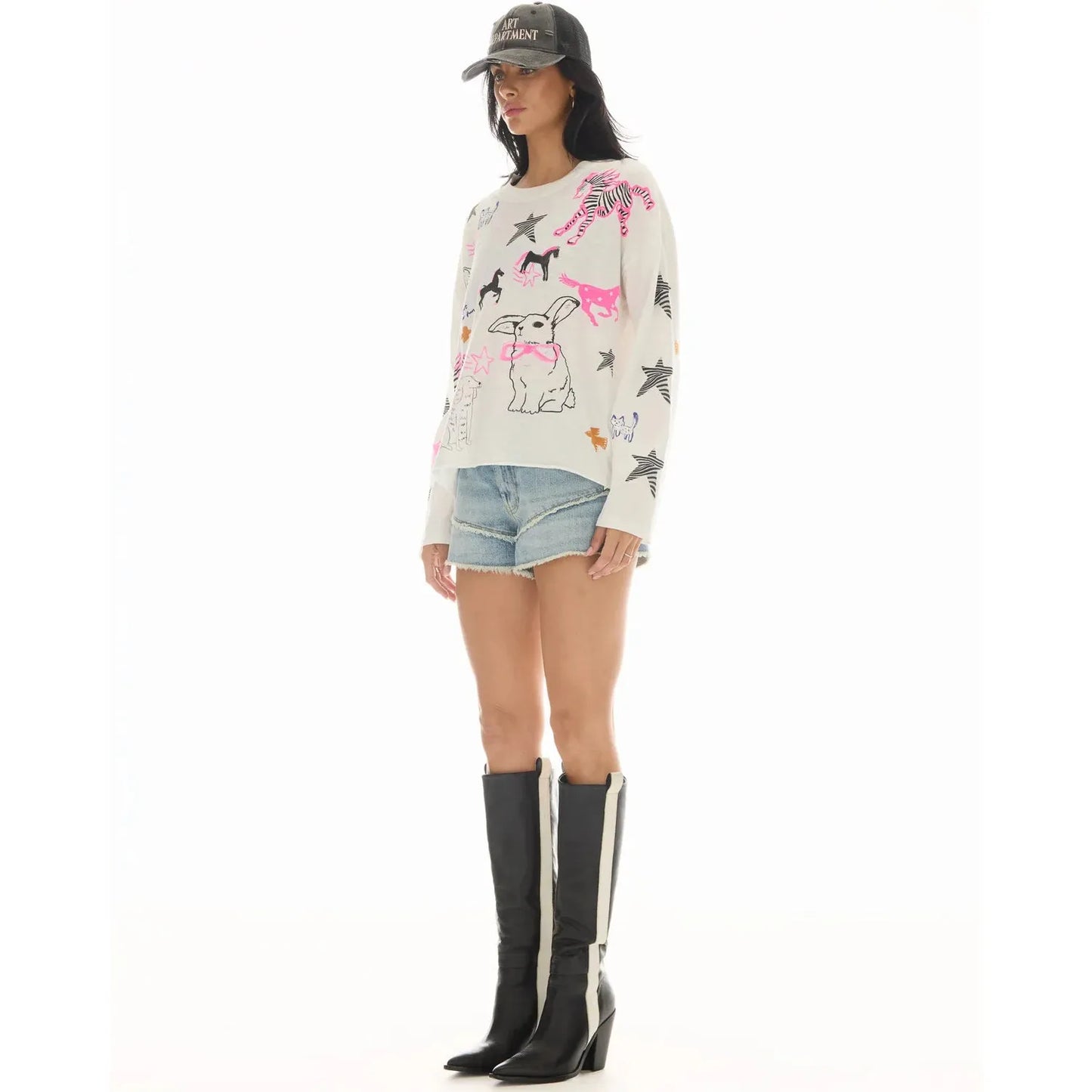 The Tales Animal Illustrated Long Sleeve Tee -
