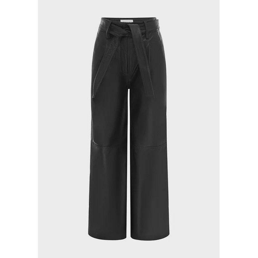 MOS Maria Leather Pants - Black