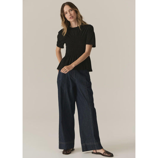 POL Carsen Full Length Pant - Dark Wash