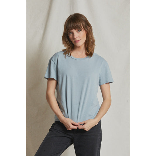 Perfect White Tee Harley Boxy Crew - Mountain Blue