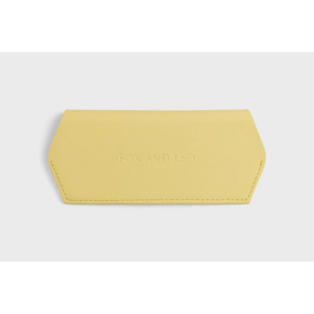 Fox and Leo Glasses Case - Yellow