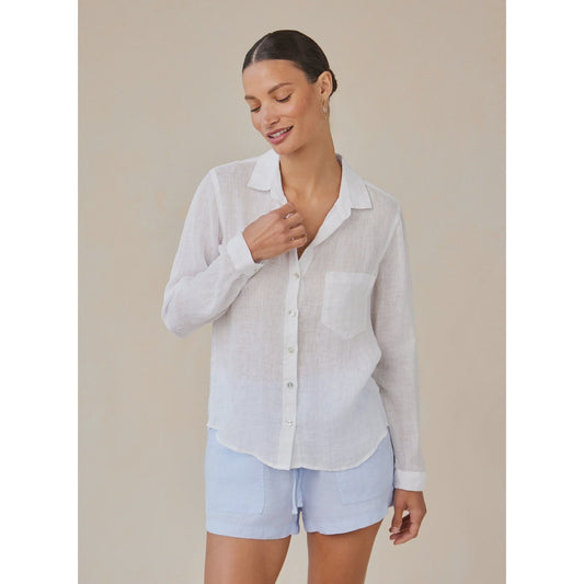 Bella Dahl Pocket Button Down - White