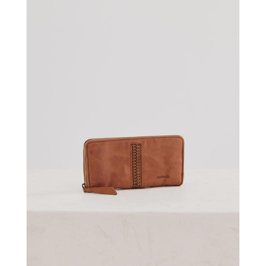 JuJu & Co Braid Wallet - Tan