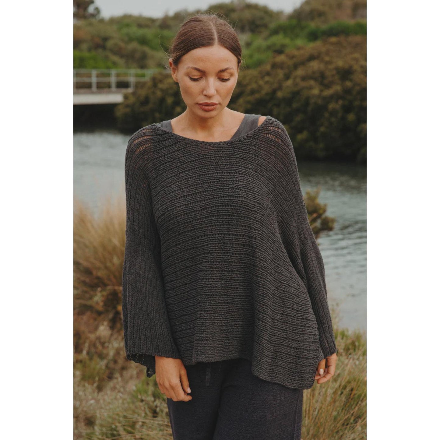 Talamaya Coast to Coast Pullover - Black Sand
