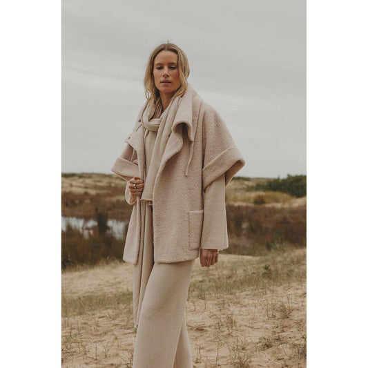 Talamaya Sherpa Cuddle Coat - Nougat