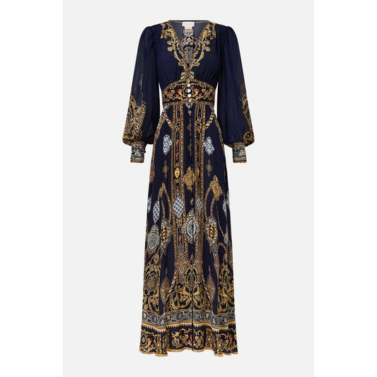 Camilla Shaped Dress With Gathered Sleeves - The Imperial Gate  Camilla Pisces Boutique