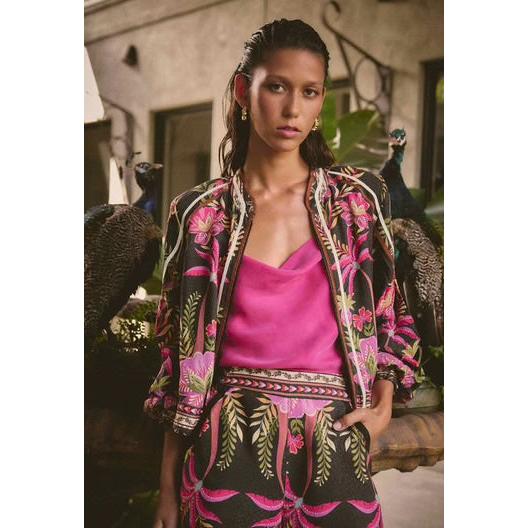 Once Was Arabella Reversible Placement Print Jacket