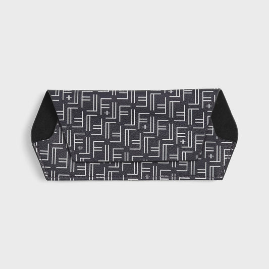Fox and Leo Glasses Case - Vegan Navy print