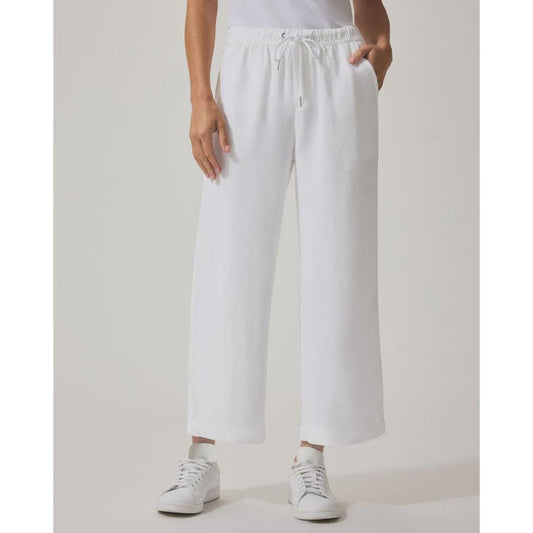 Splendid Angie Crop Wide Leg - White