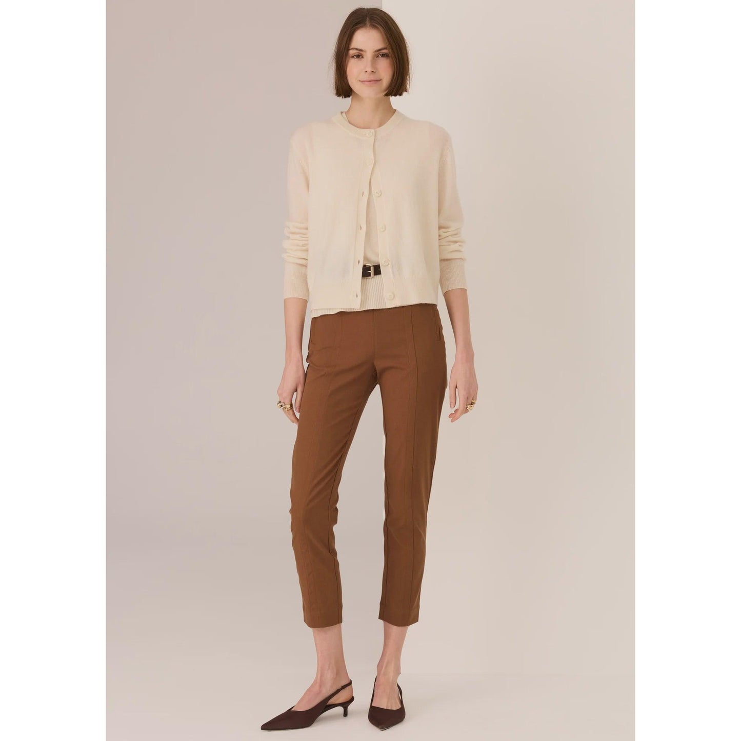POL Delta Cigarette Pant - Toffee  POL Pisces Boutique