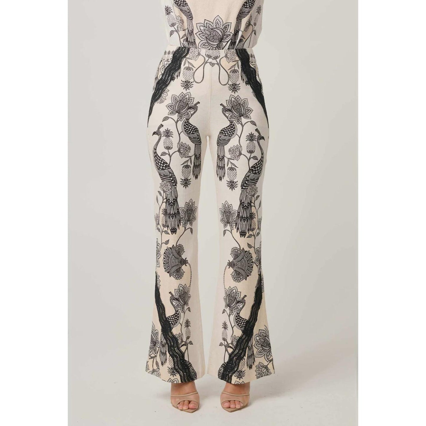 Once Was Leandro Placement Print Pant - Imperial Stone