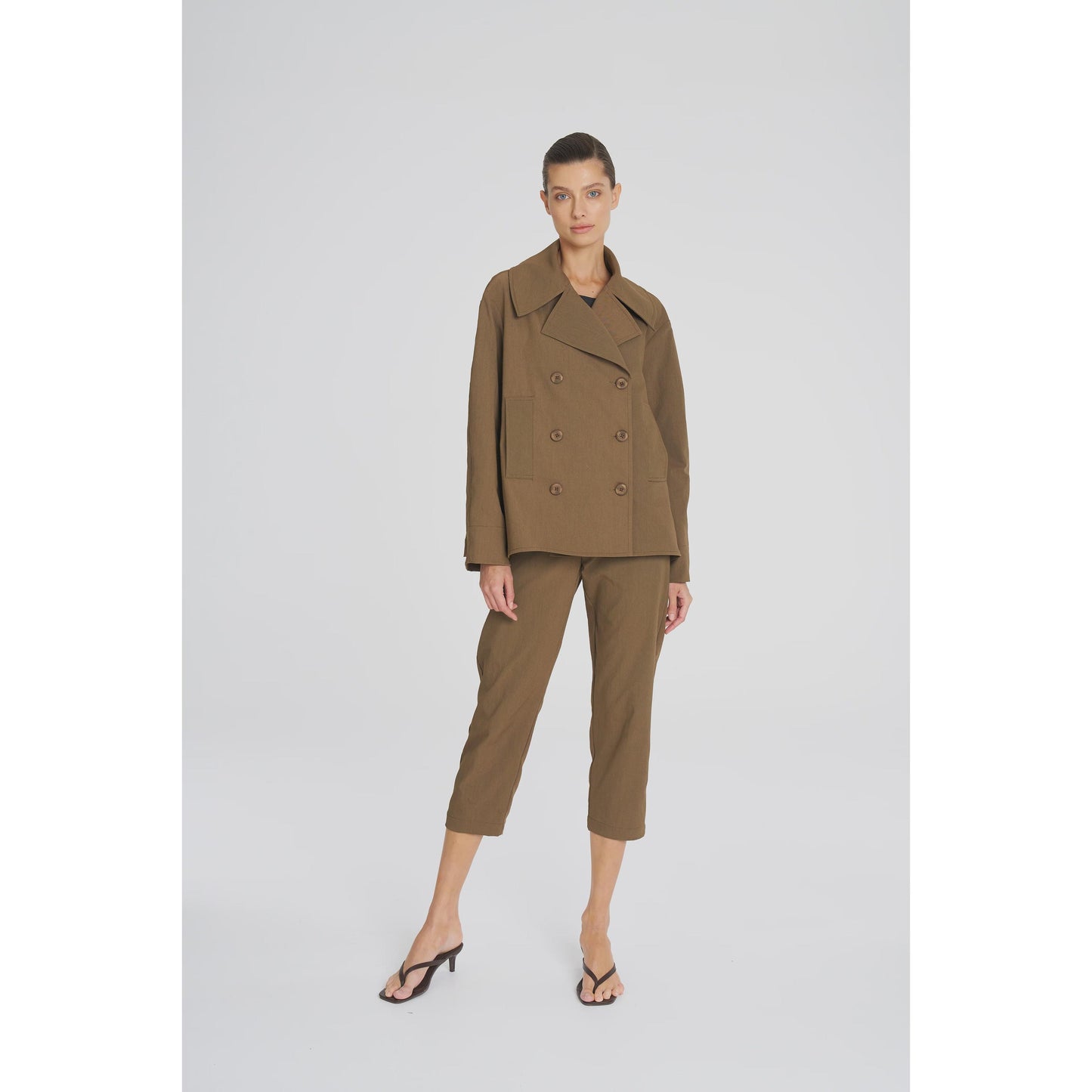 Mela Purdie Pea Jacket - Tannin  Mela Purdie Pisces Boutique