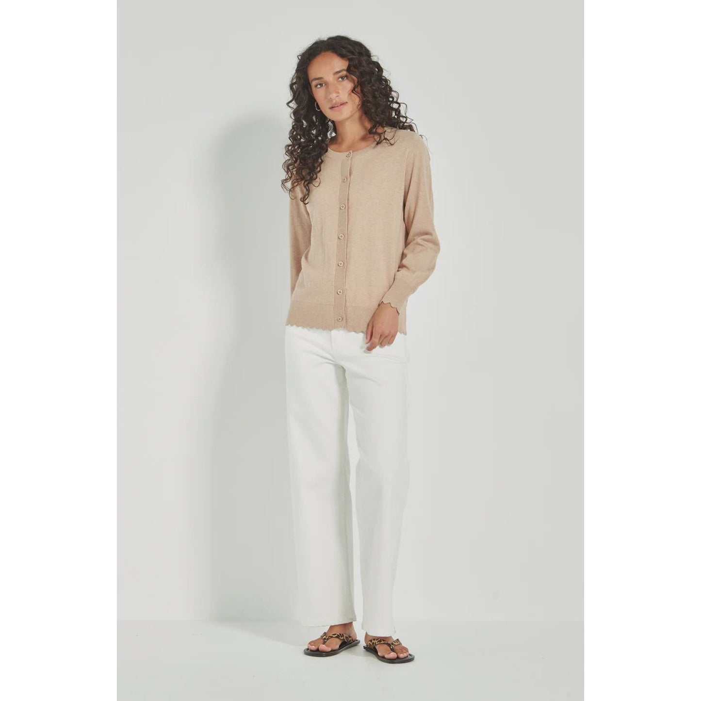 Verge Sass cardi - Biscuit