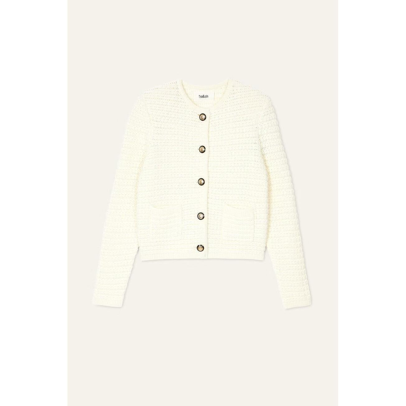 Ba&sh Gaspard Cardigan - Ecru  Ba&sh Pisces Boutique