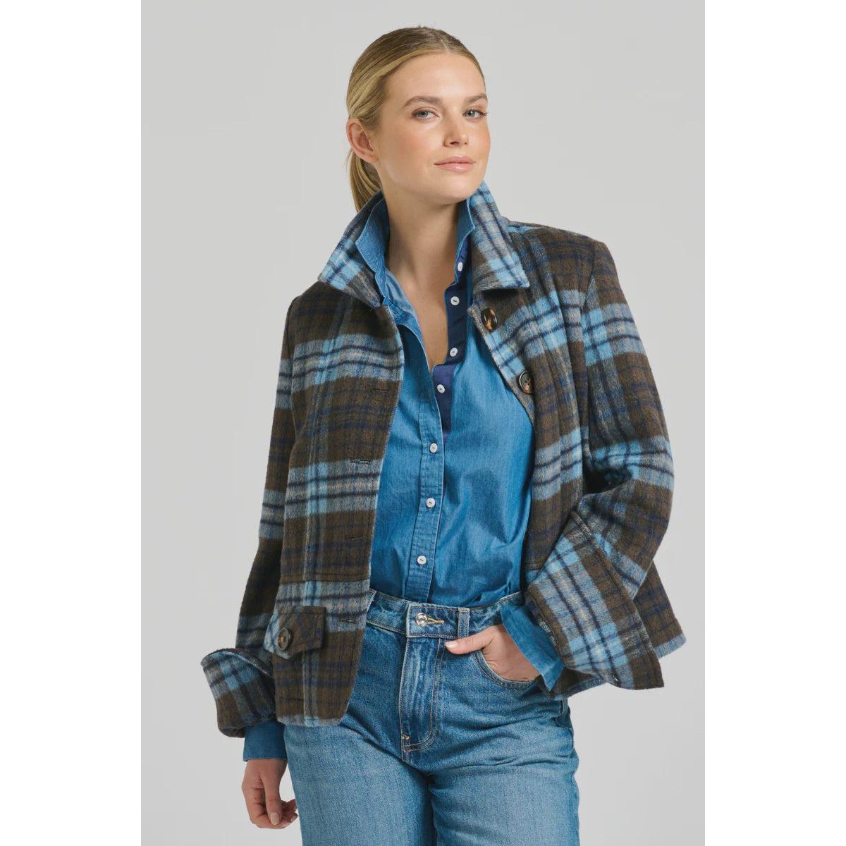 Shirty The Heston Jacket - Blue Plaid  Shirty Pisces Boutique