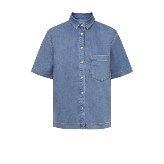 Raffaello Rossi Giullette Soft Super Denim Shirt - Blue