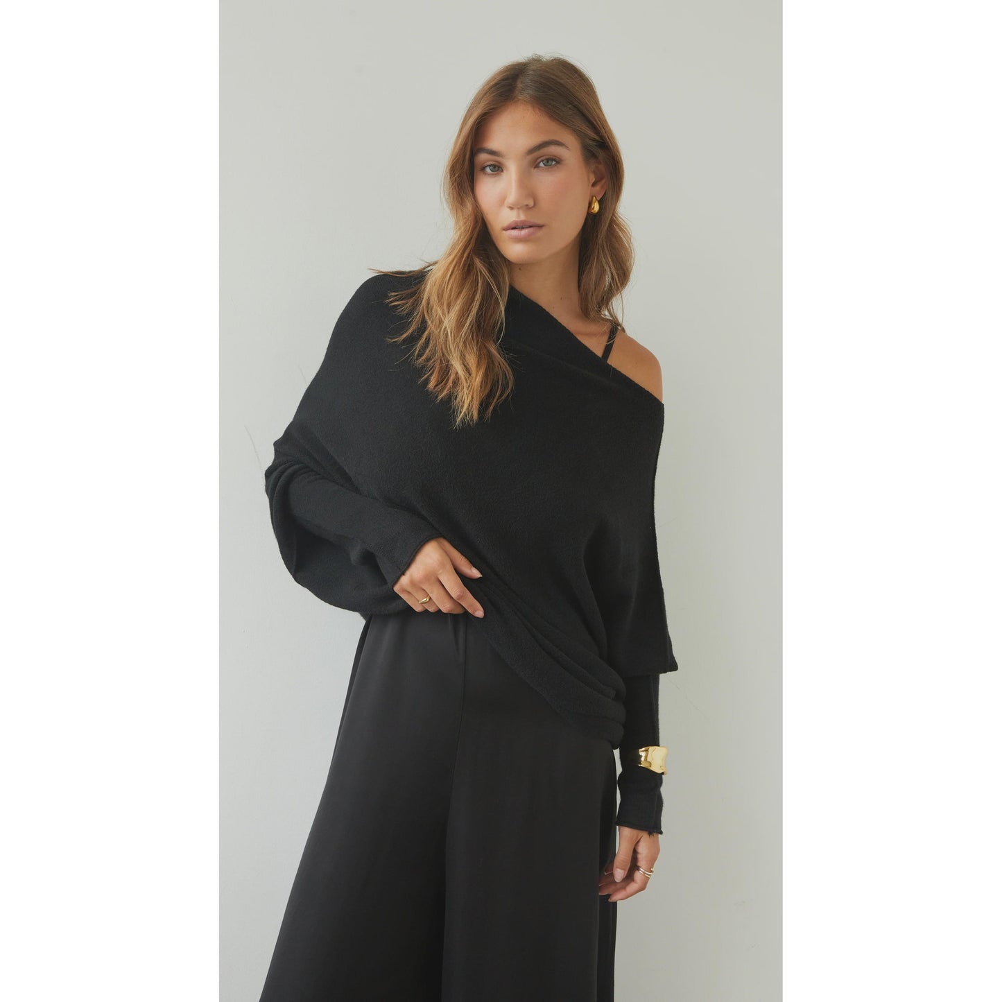 Charli London Natalie Sweater - Black  Charli london Pisces Boutique