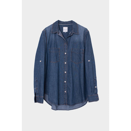 Hut Clothing Denim Shirt - Dark Wash  Hut Clothing Pisces Boutique