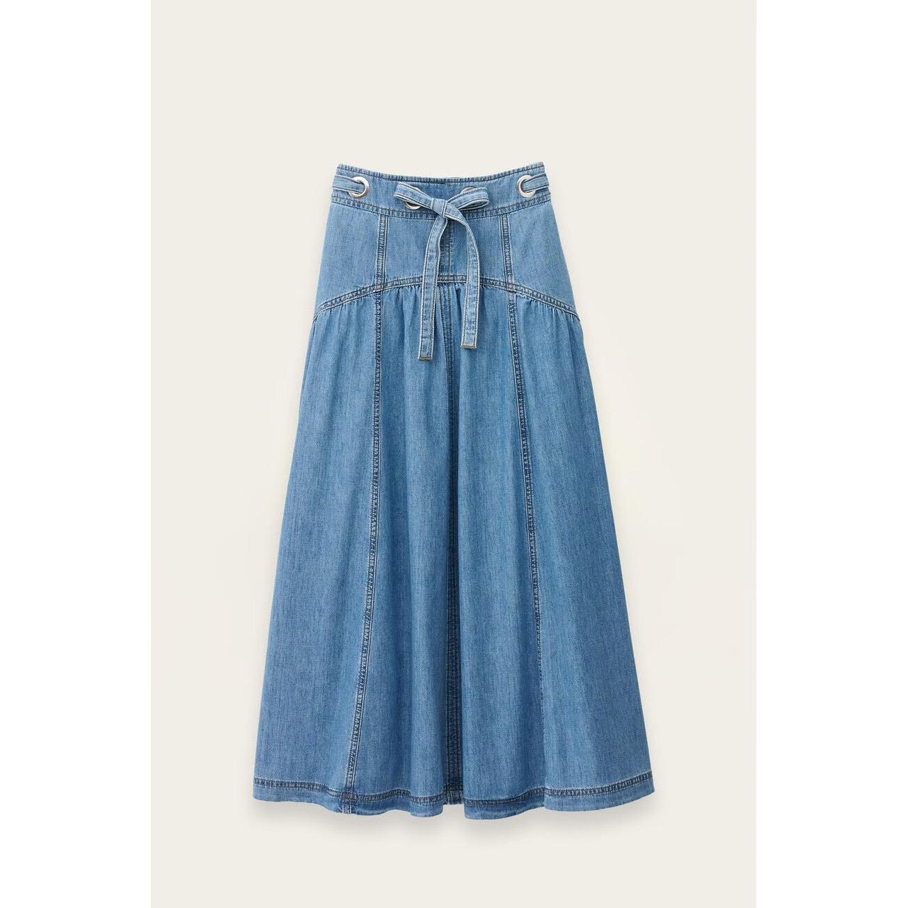 Ba&sh Lonia Skirt - Used Blue  Ba&sh Pisces Boutique