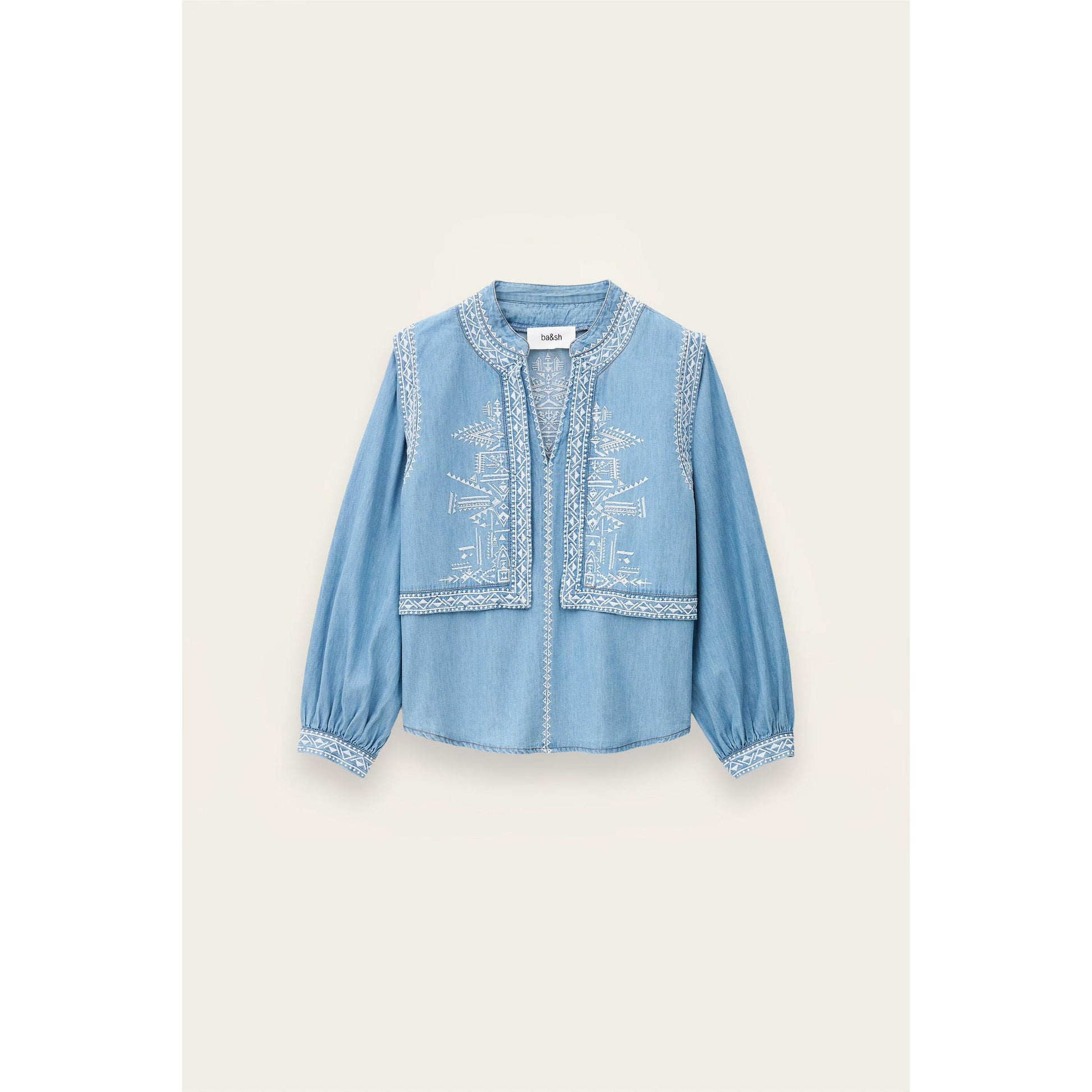 Ba&sh Laura Lightini Blouse - used Blue  Ba&sh Pisces Boutique