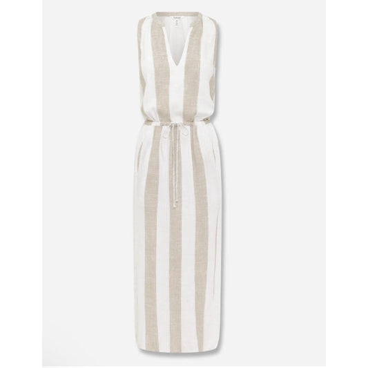 Splendid Lennon Stripe Dress - Fawn Stripe  Not specified Pisces Boutique