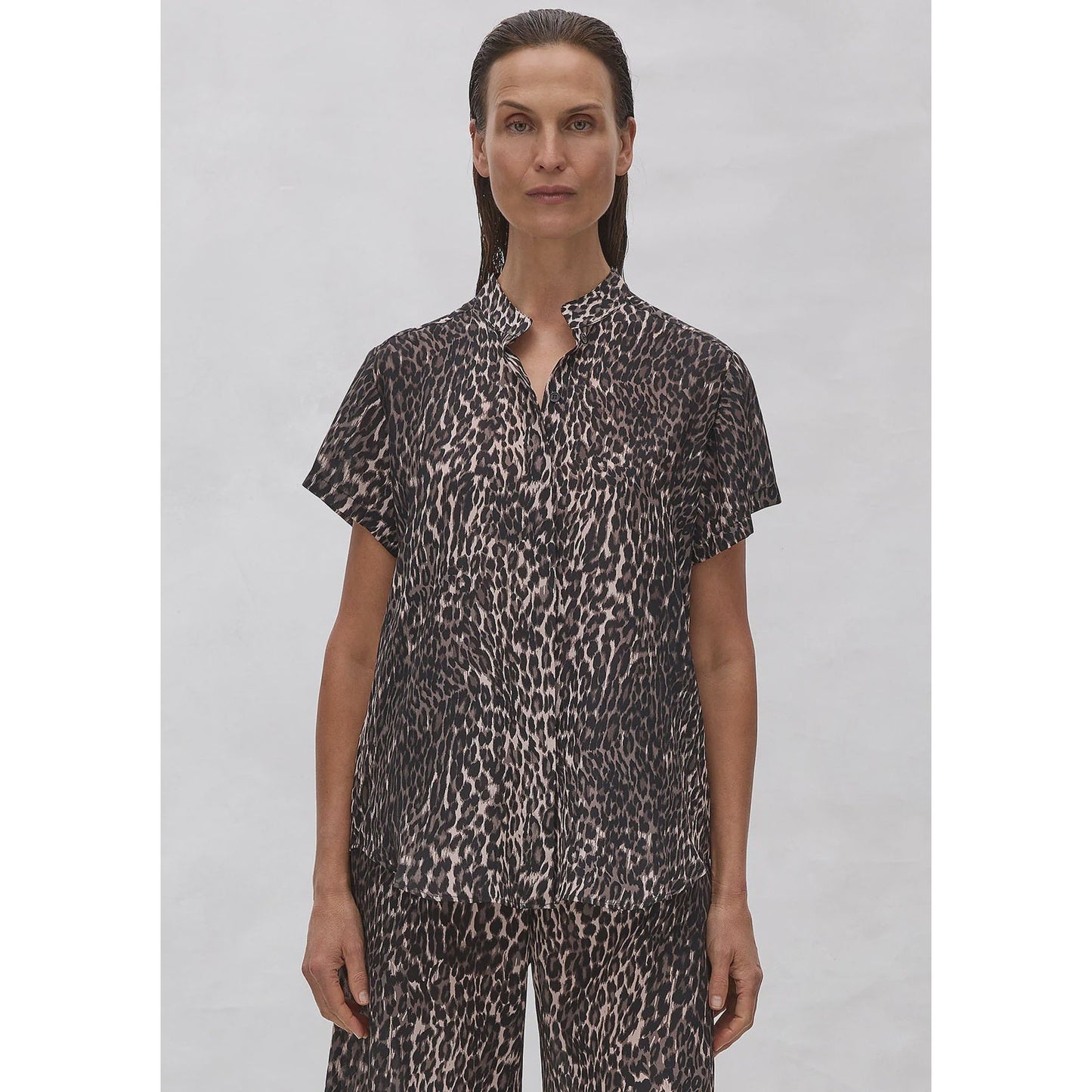 Mela Purdie Stand Shirt - Praline Panther