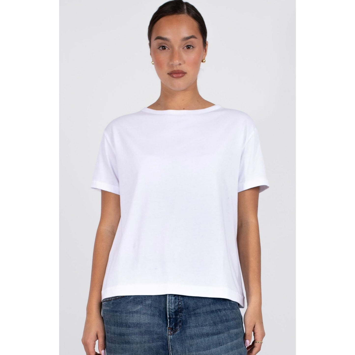 Vaenn S/S Boyfriend Tee - White