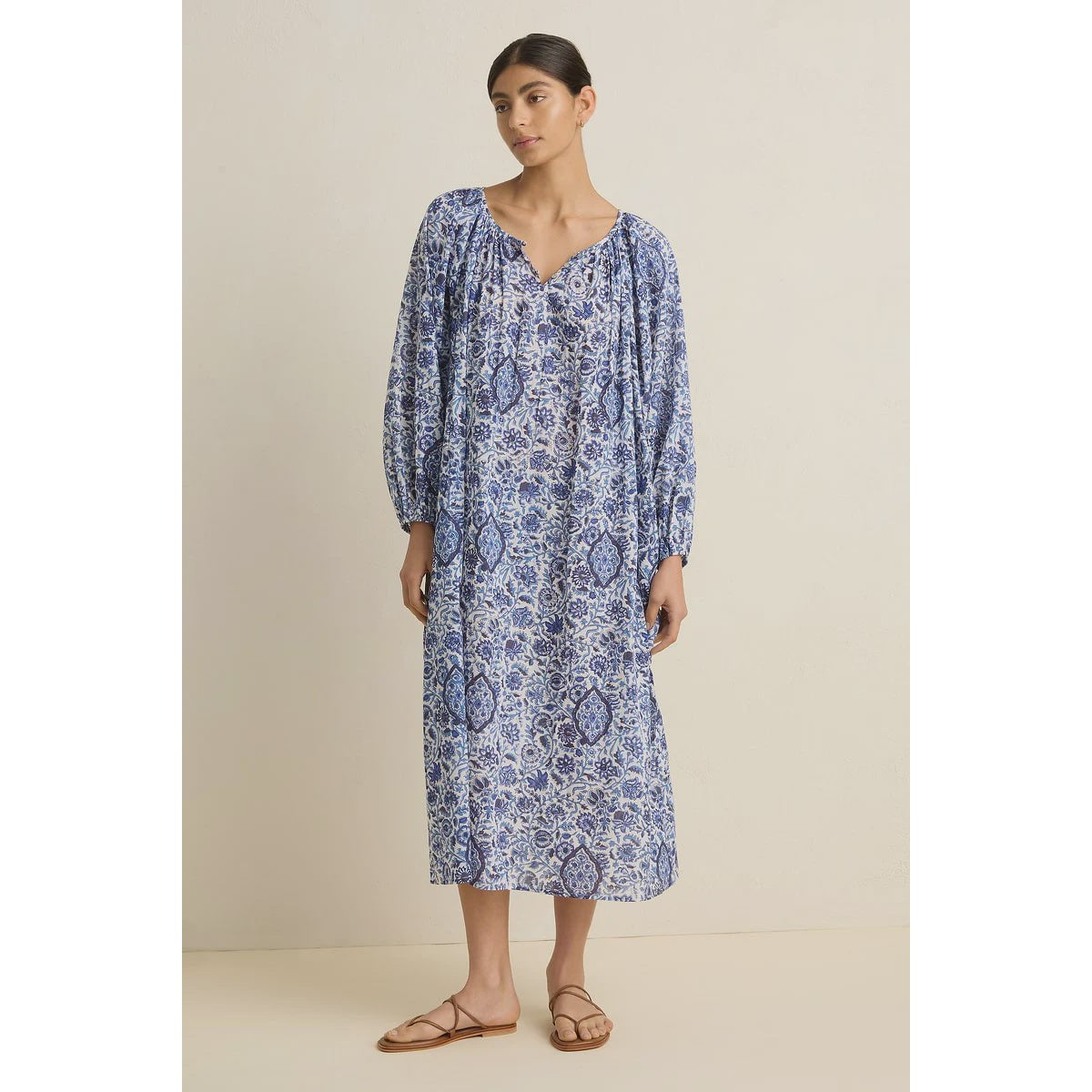 Villu Bower Maxi Dress - Blue Floral