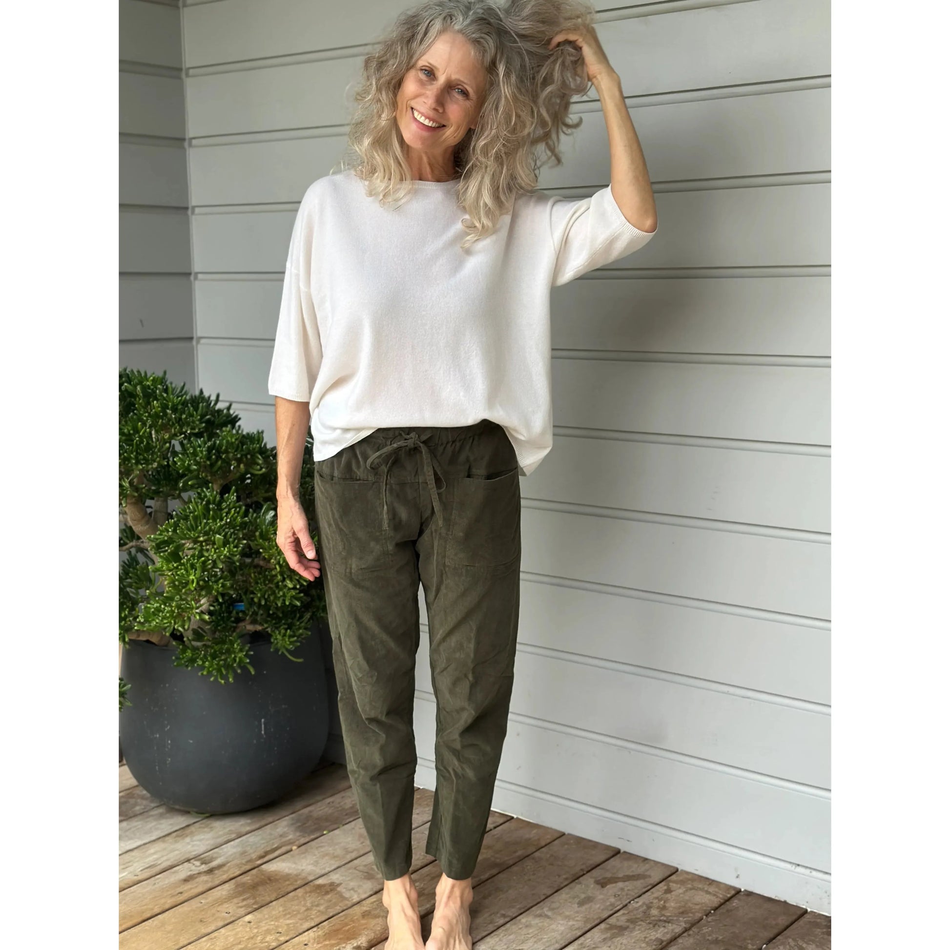 Frockk Jessie Pant Cord - Army