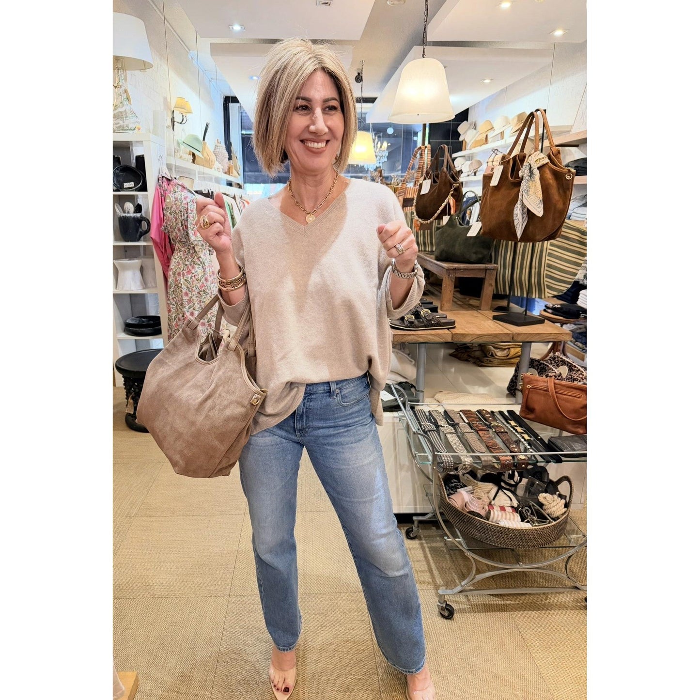 Lili Paris 100% Cashmere - Taupe  Lili Paris Pisces Boutique