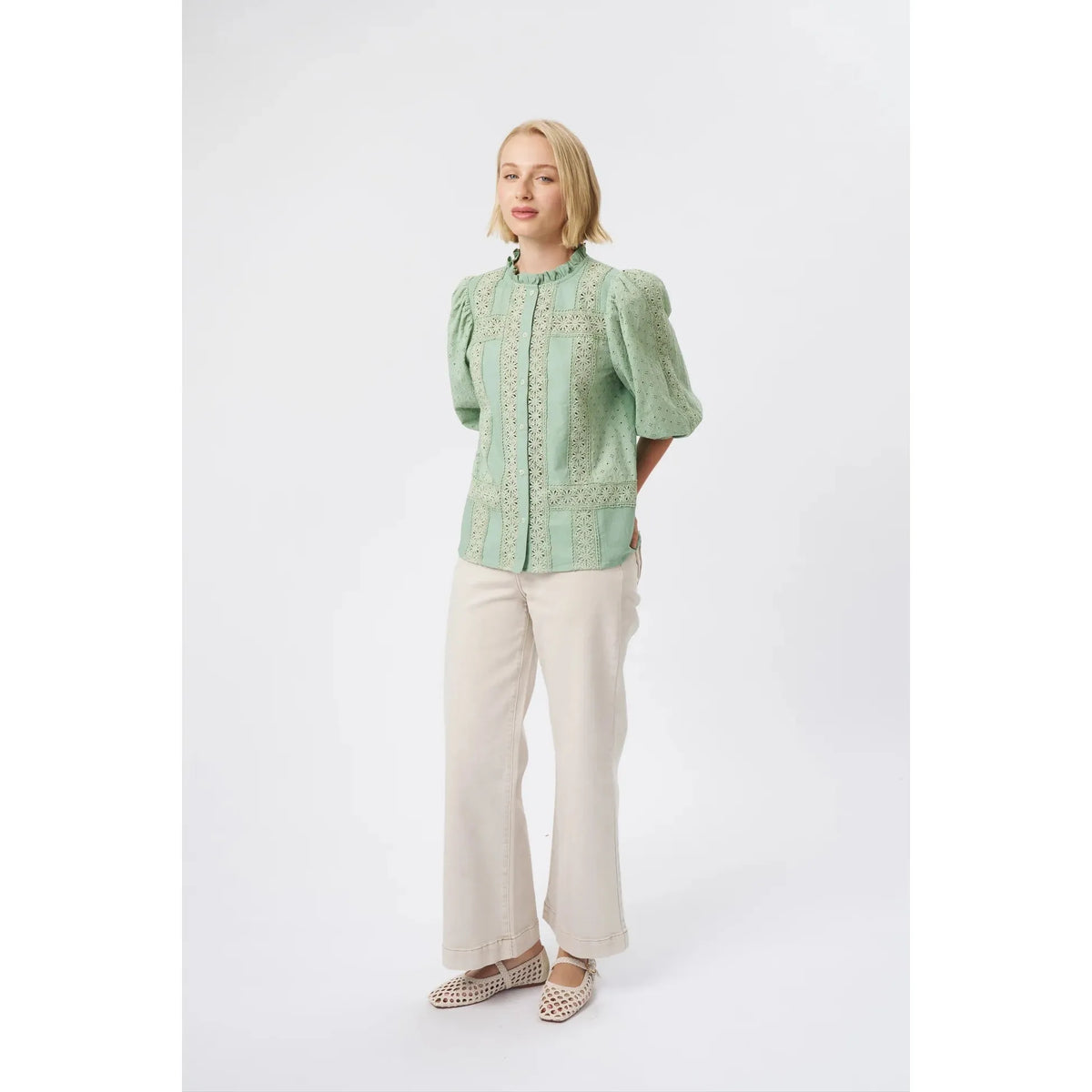 Kireina Isabella Shirt - Grape Green  Kireina Pisces Boutique