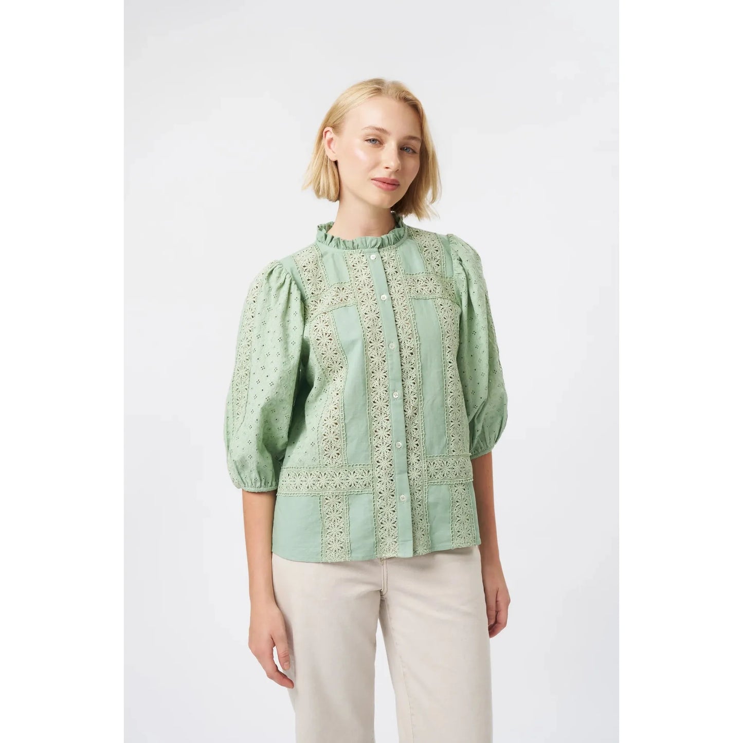 Kireina Isabella Shirt - Grape Green  Kireina Pisces Boutique