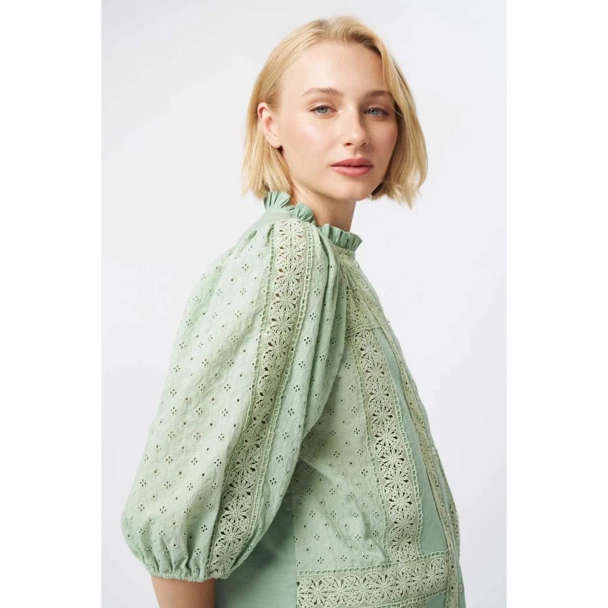 Kireina Isabella Shirt - Grape Green  Kireina Pisces Boutique