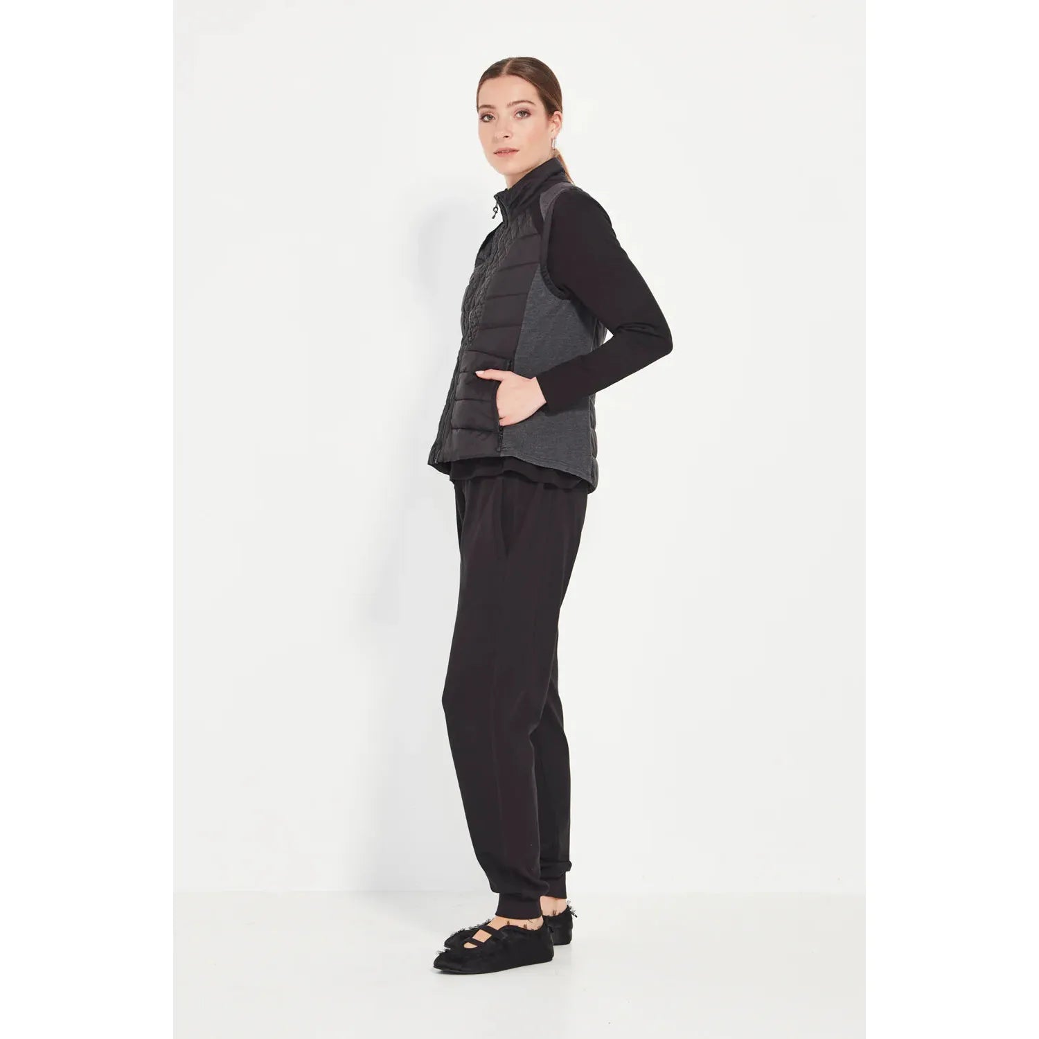 Verge Idaho Vest - Charcoal Marle  Verge Pisces Boutique