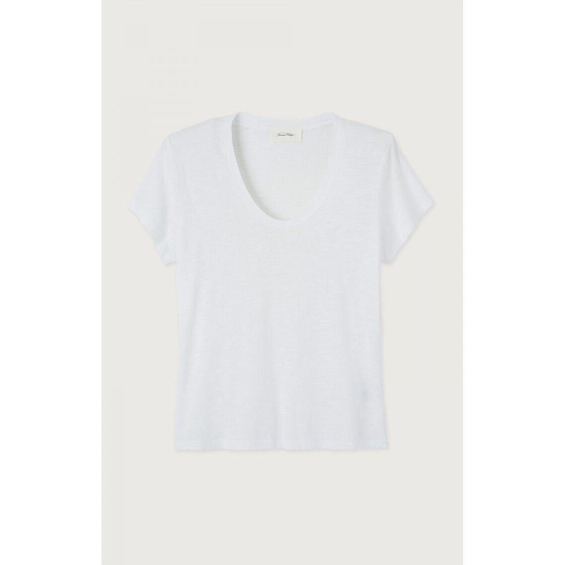 American Vintage Jac 48 S/S Tee - White  American Vintage Pisces Boutique