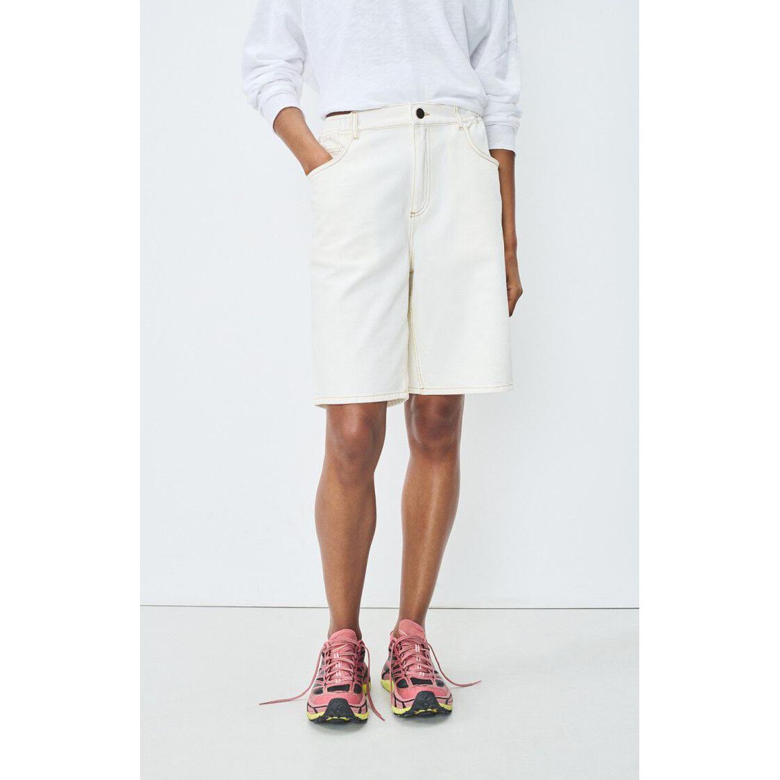 American Vintage JOZ09A Shorts - Off White  American Vintage Pisces Boutique