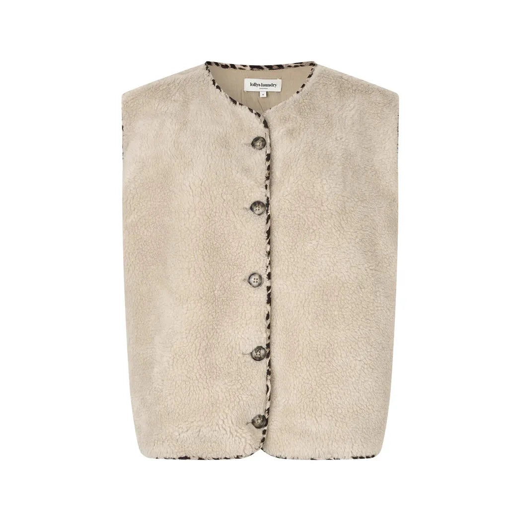 Lolly's Laundry JaceLL Vest - Beige  Lolly's Laundry Pisces Boutique