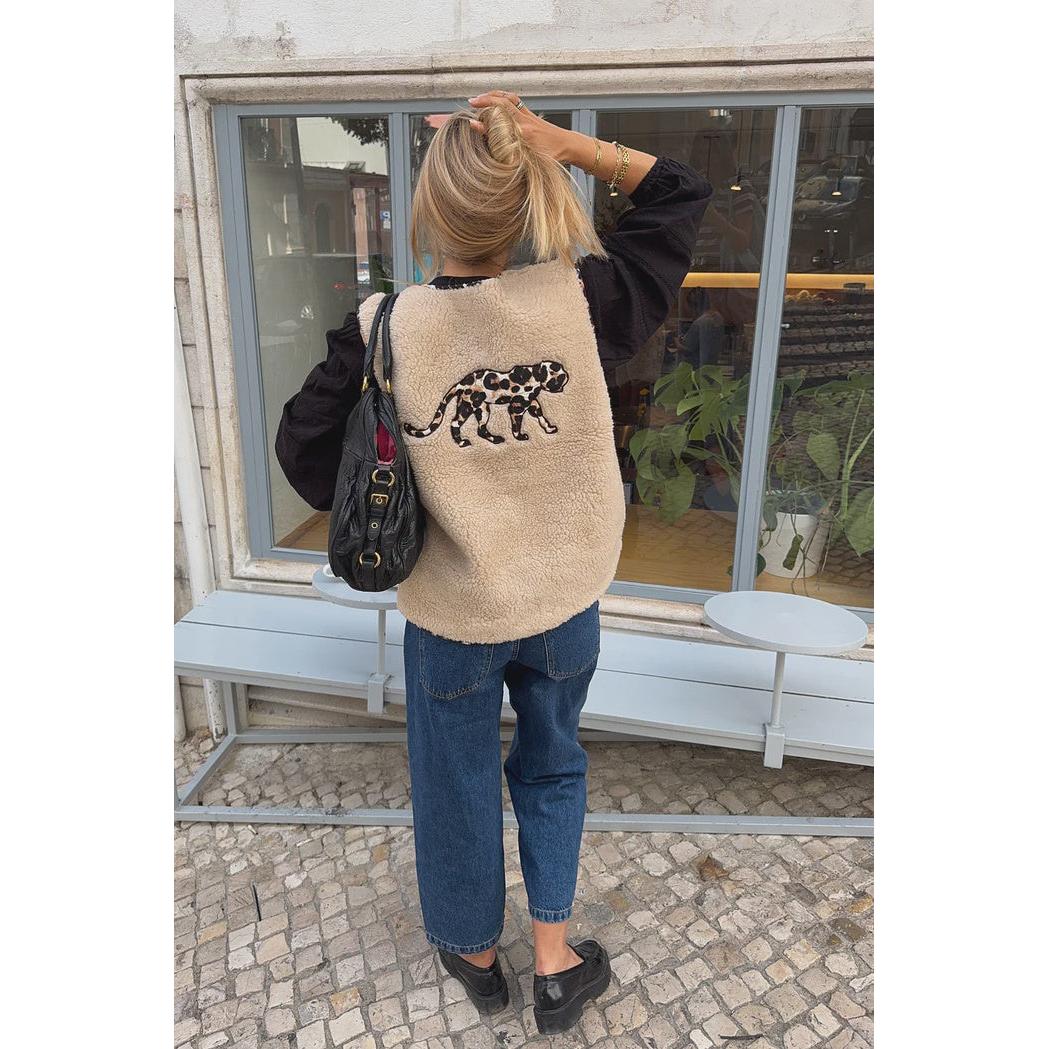 Lolly's Laundry JaceLL Vest - Beige  Lolly's Laundry Pisces Boutique