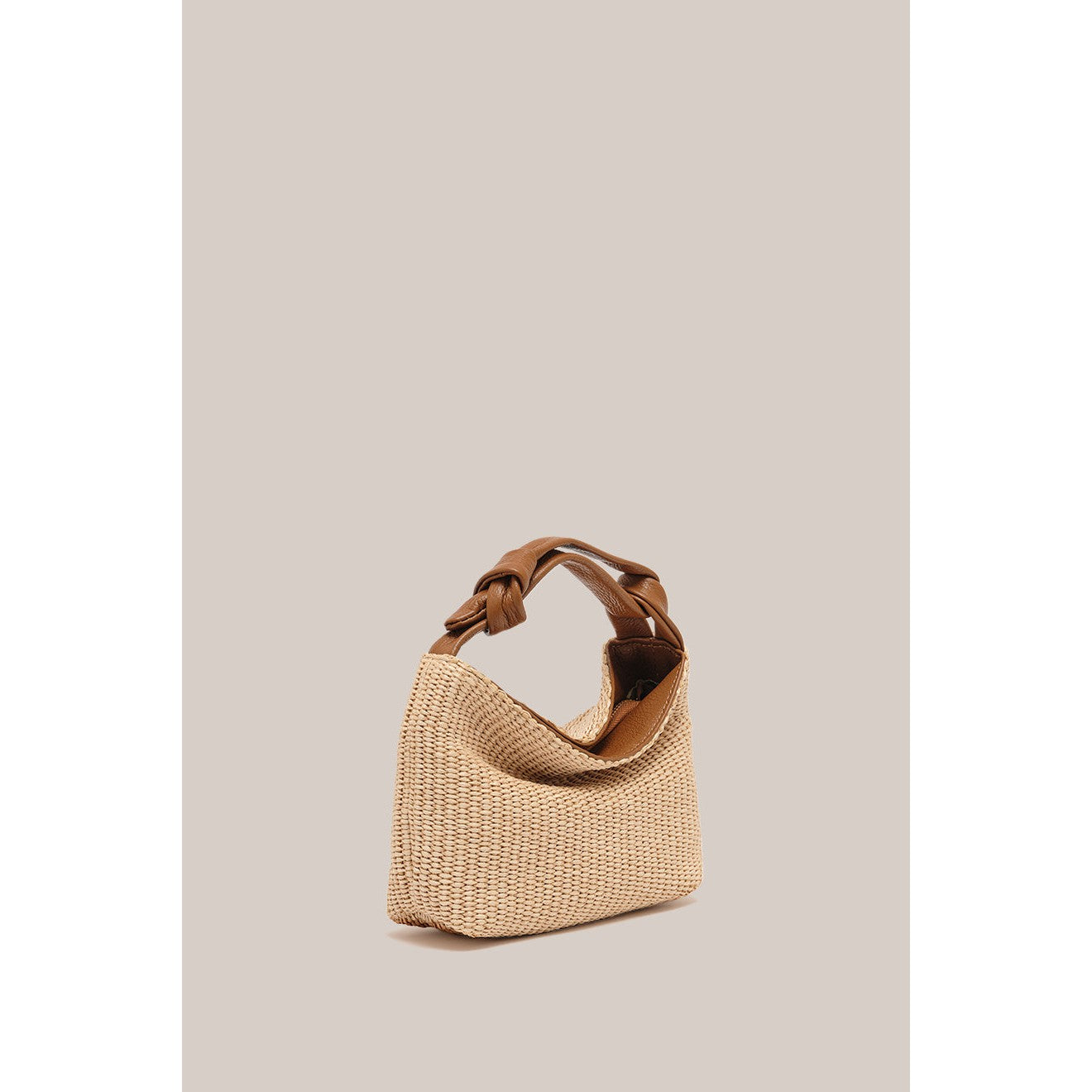 Vestirsi Jess Raffia Pouch - Tan