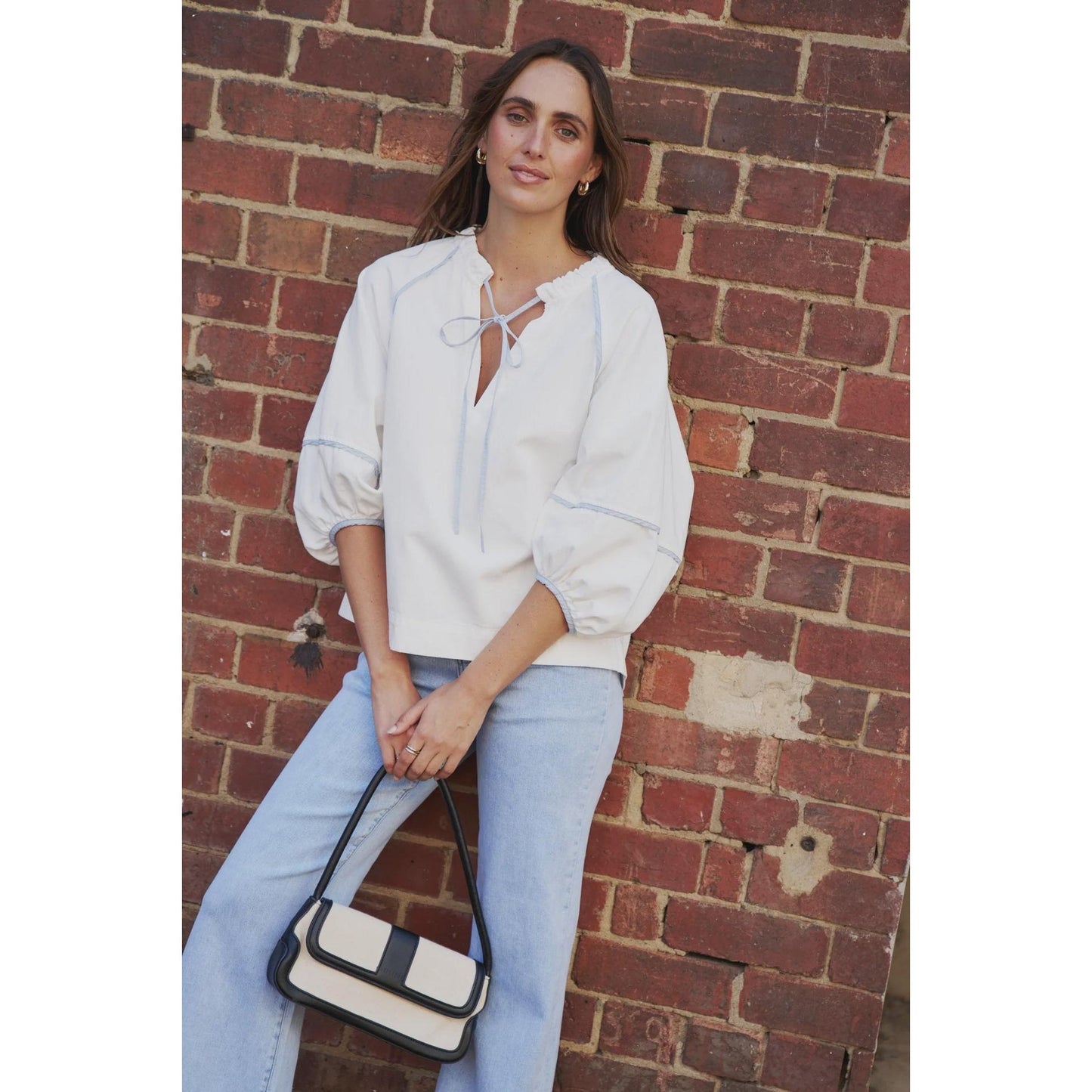 Kireina Joanne Shirt - White  Kireina Pisces Boutique