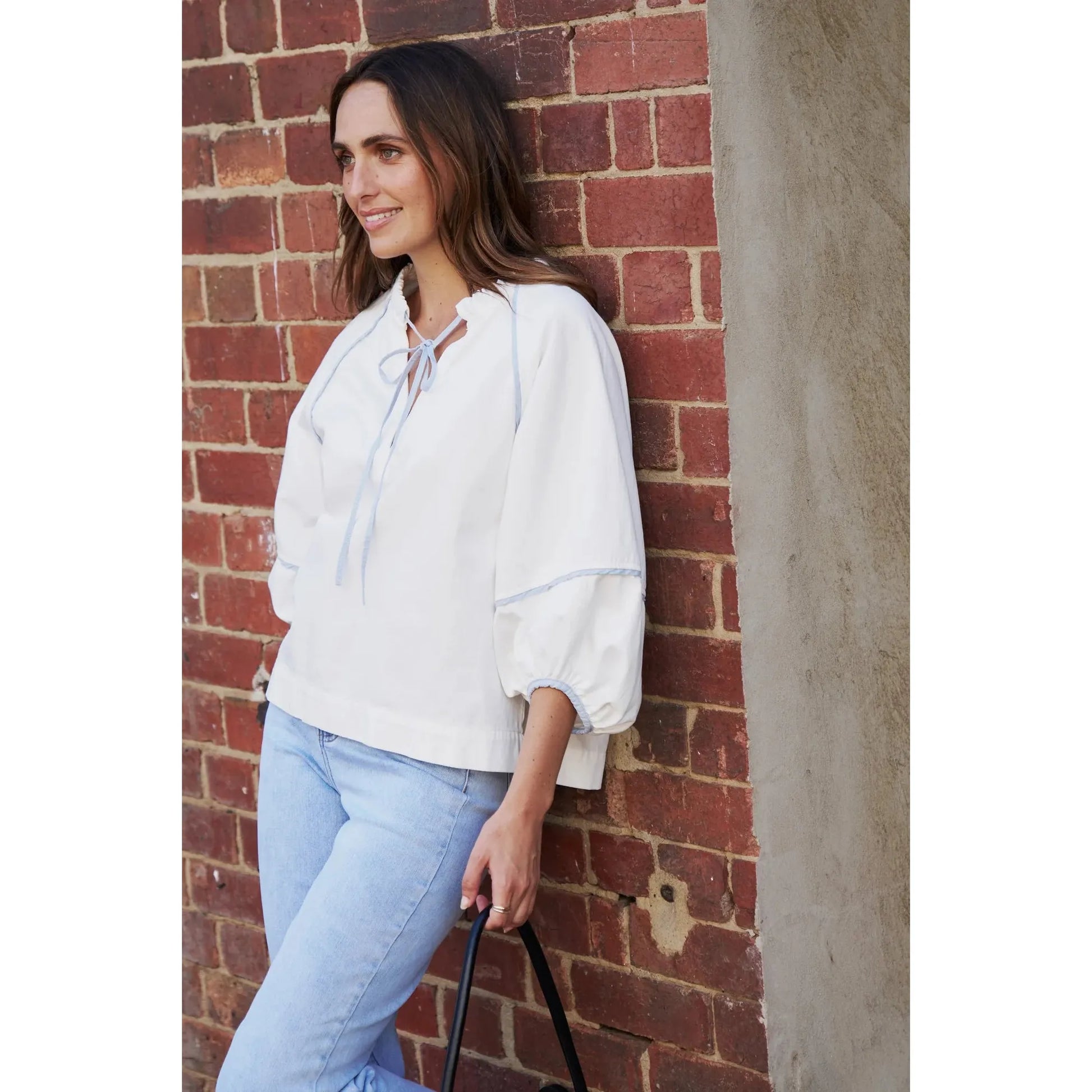 Kireina Joanne Shirt - White  Kireina Pisces Boutique