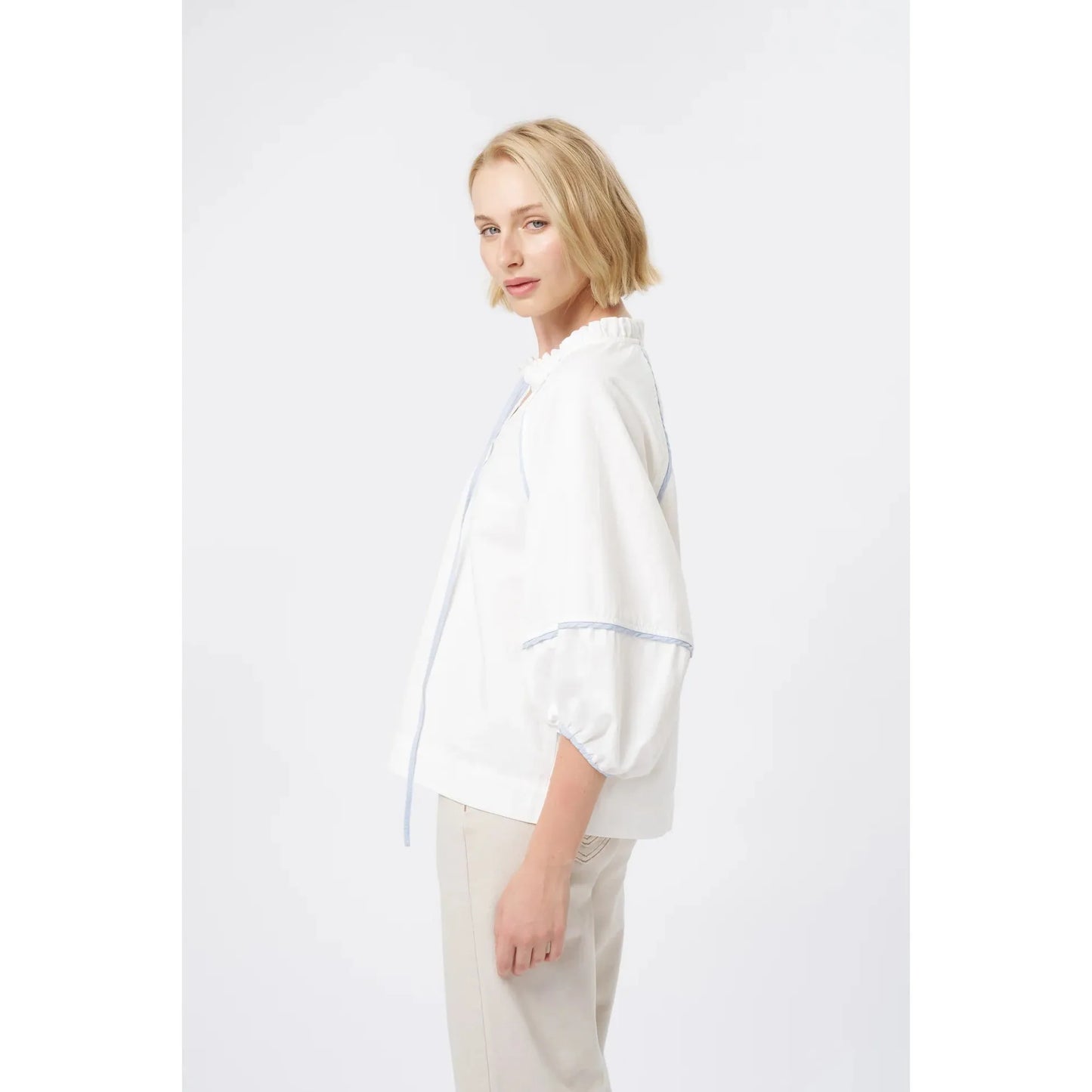 Kireina Joanne Shirt - White  Kireina Pisces Boutique