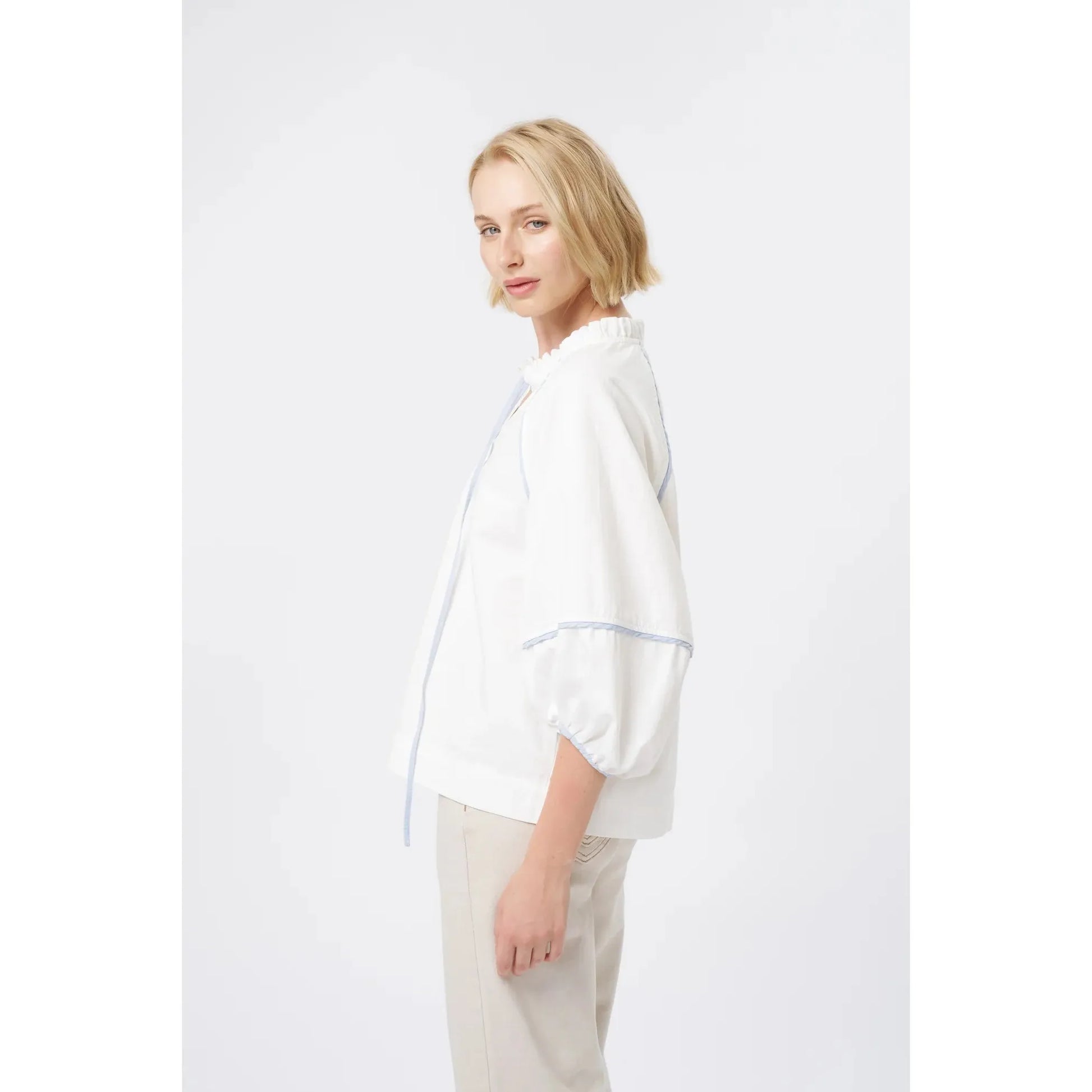 Kireina Joanne Shirt - White  Kireina Pisces Boutique