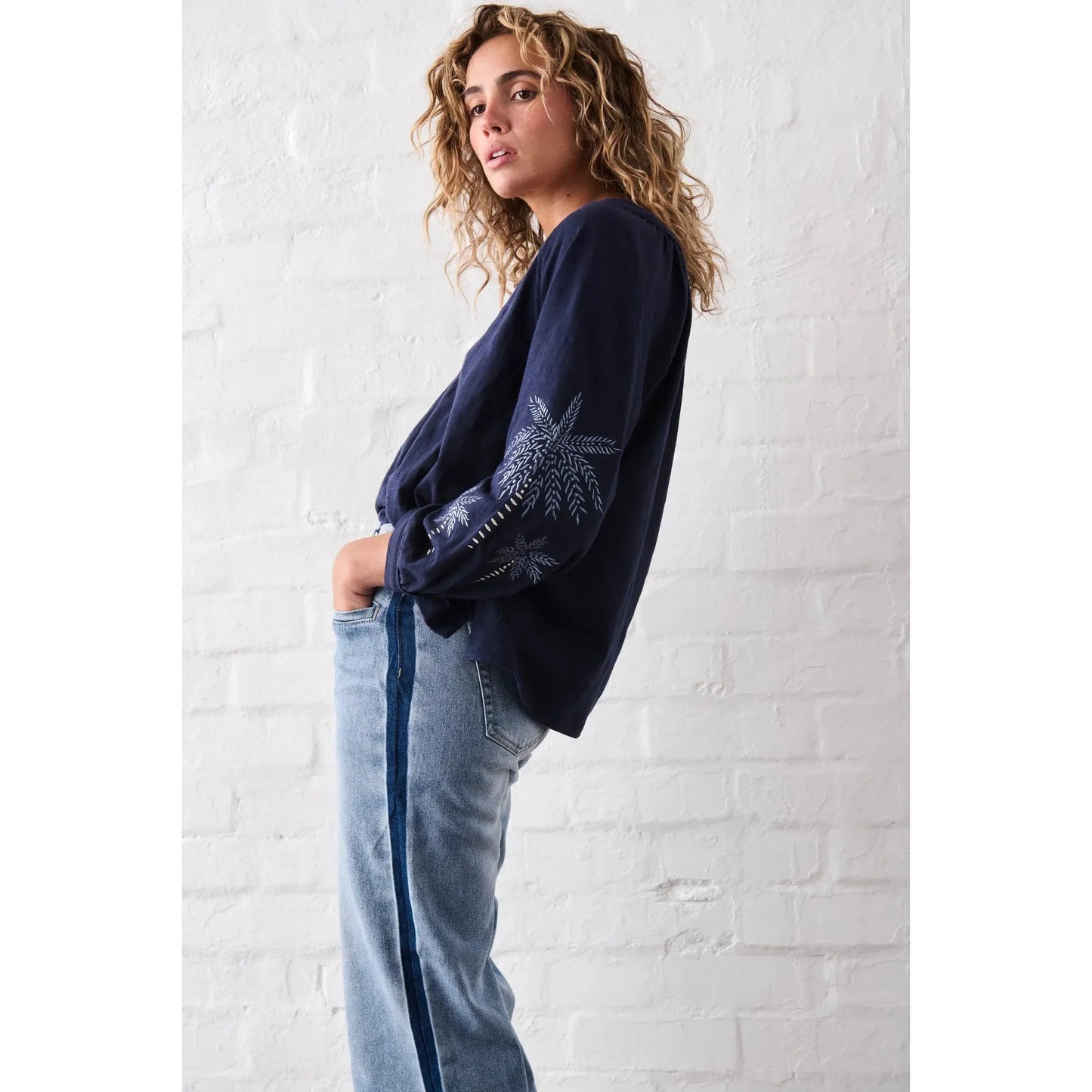 Kireina Kimberley Top - Navy