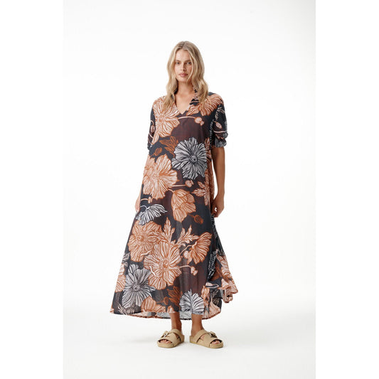 One Season Long Grace - Desert - Cotton Black / Tan  One Season Pisces Boutique