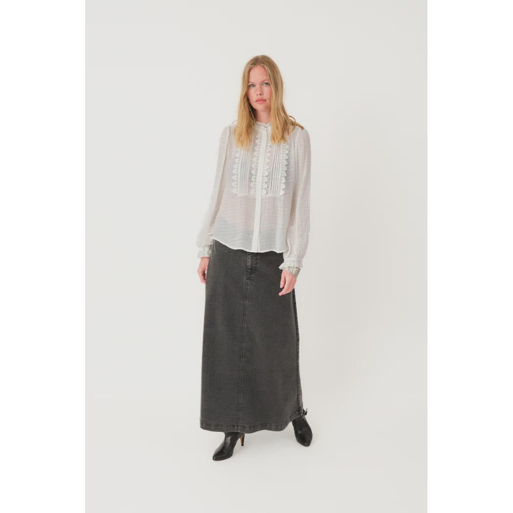 Lolly's Laundry LunaLL Maxi Skirt - Washed Black  Lolly's Laundry Pisces Boutique