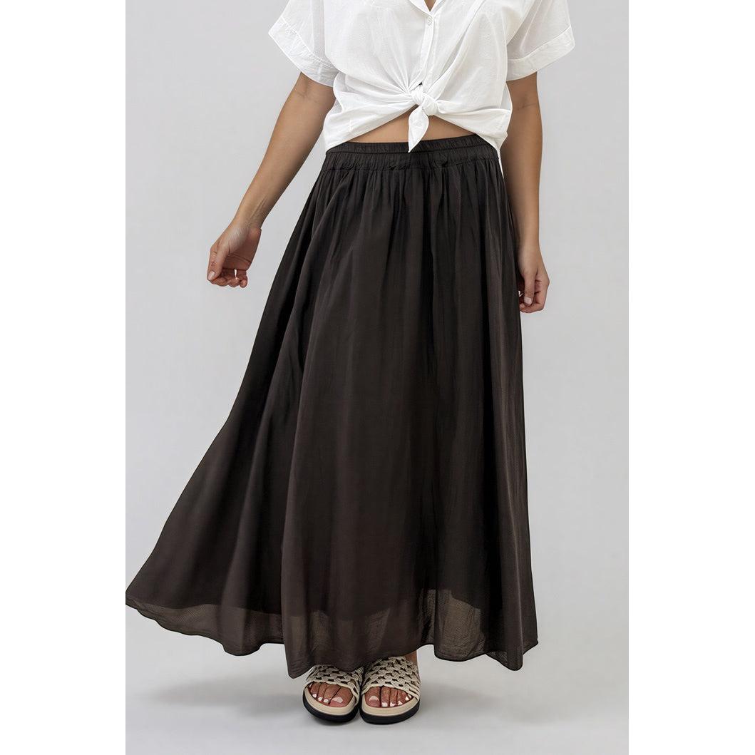 La Gemme Marta Skirt - Chocolate  La Gemme Pisces Boutique