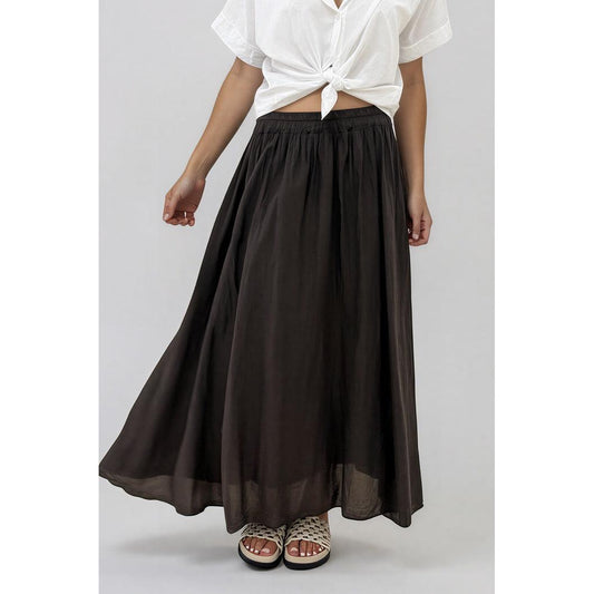 La Gemme Marta Skirt - Chocolate  La Gemme Pisces Boutique