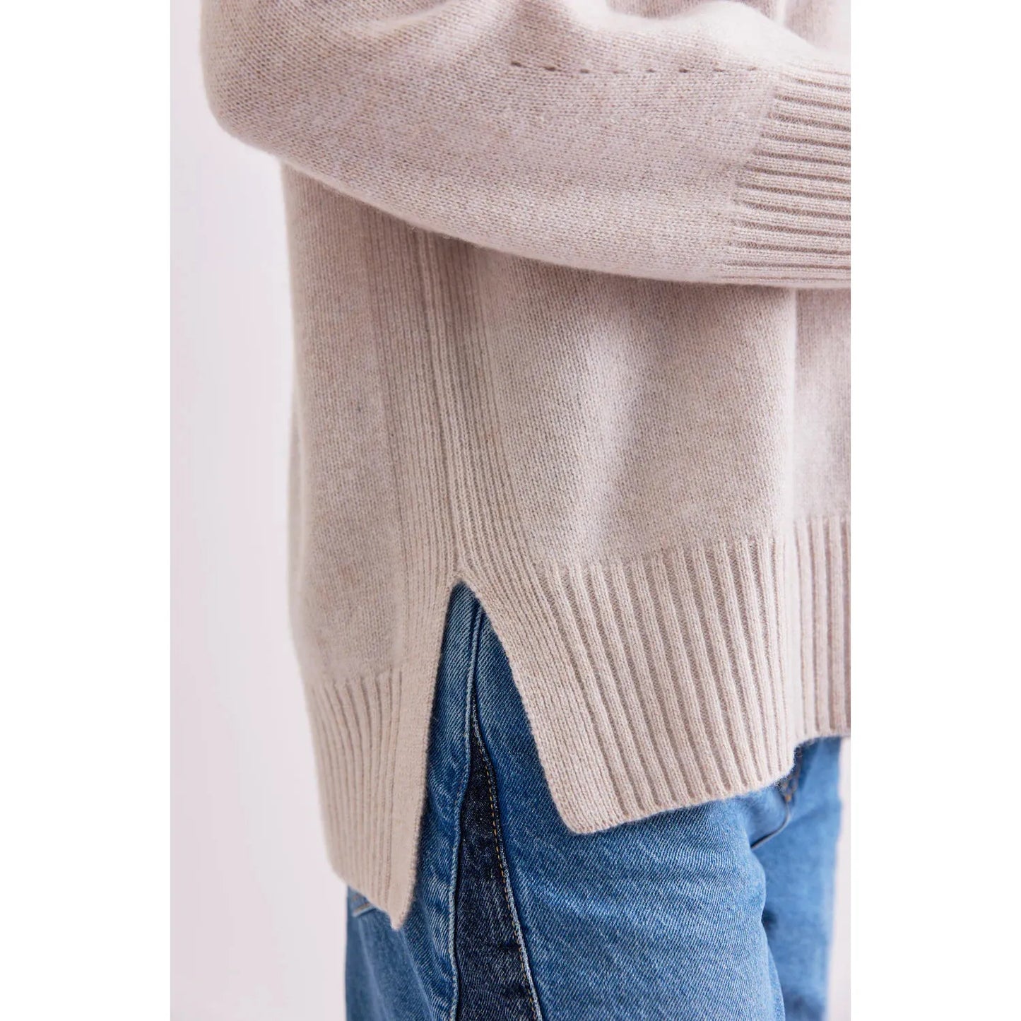 Mia Fratino Ella Mock Neck - Alabaster  Mia Fratino Pisces Boutique