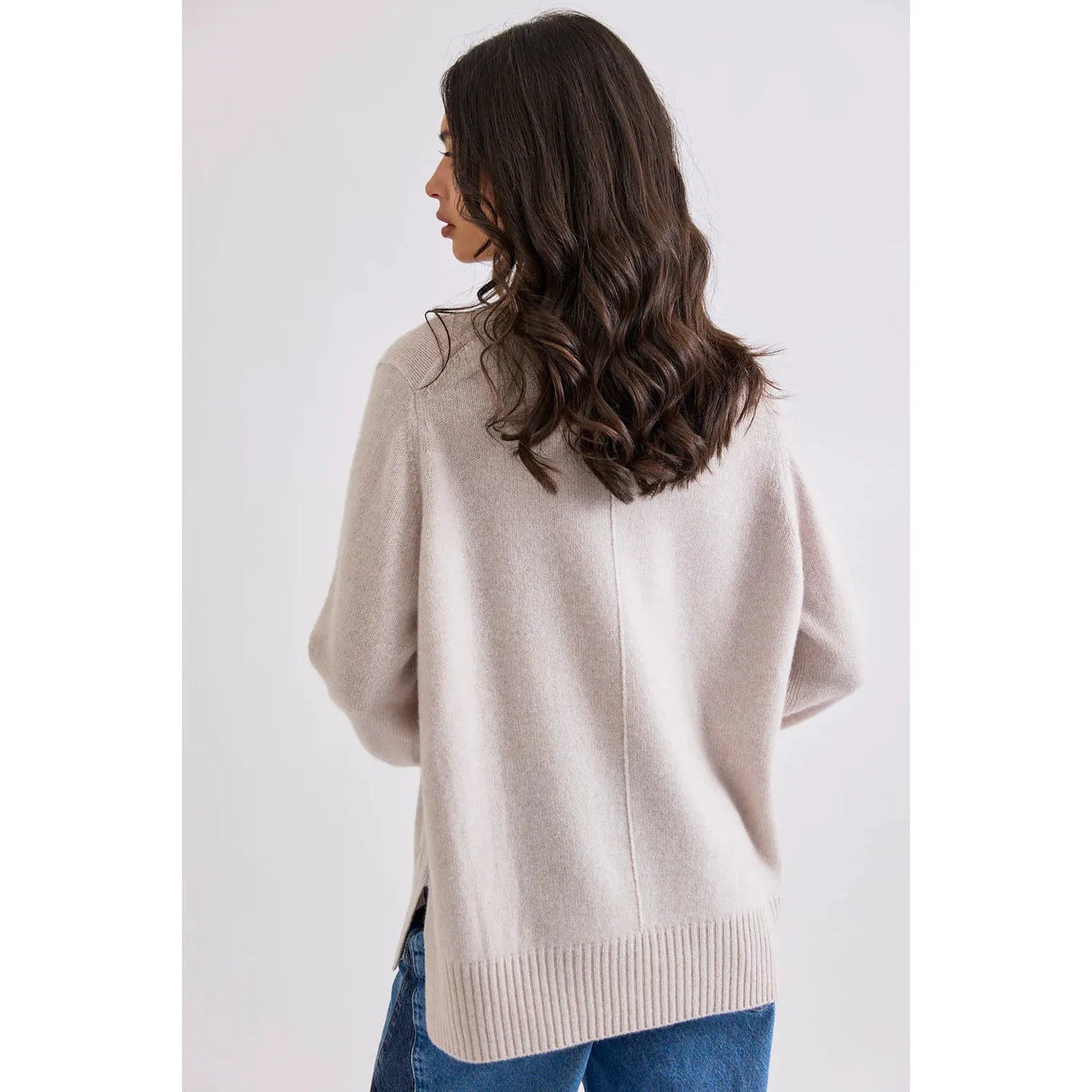 Mia Fratino Ella Mock Neck - Alabaster  Mia Fratino Pisces Boutique